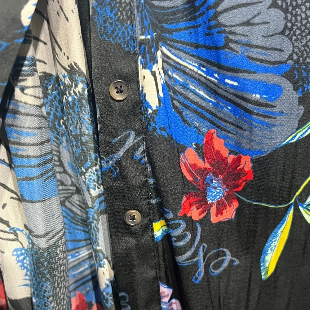 Free People Silky Nights Oversized Hi-Low Shirt size XS - Picture 6 of 10